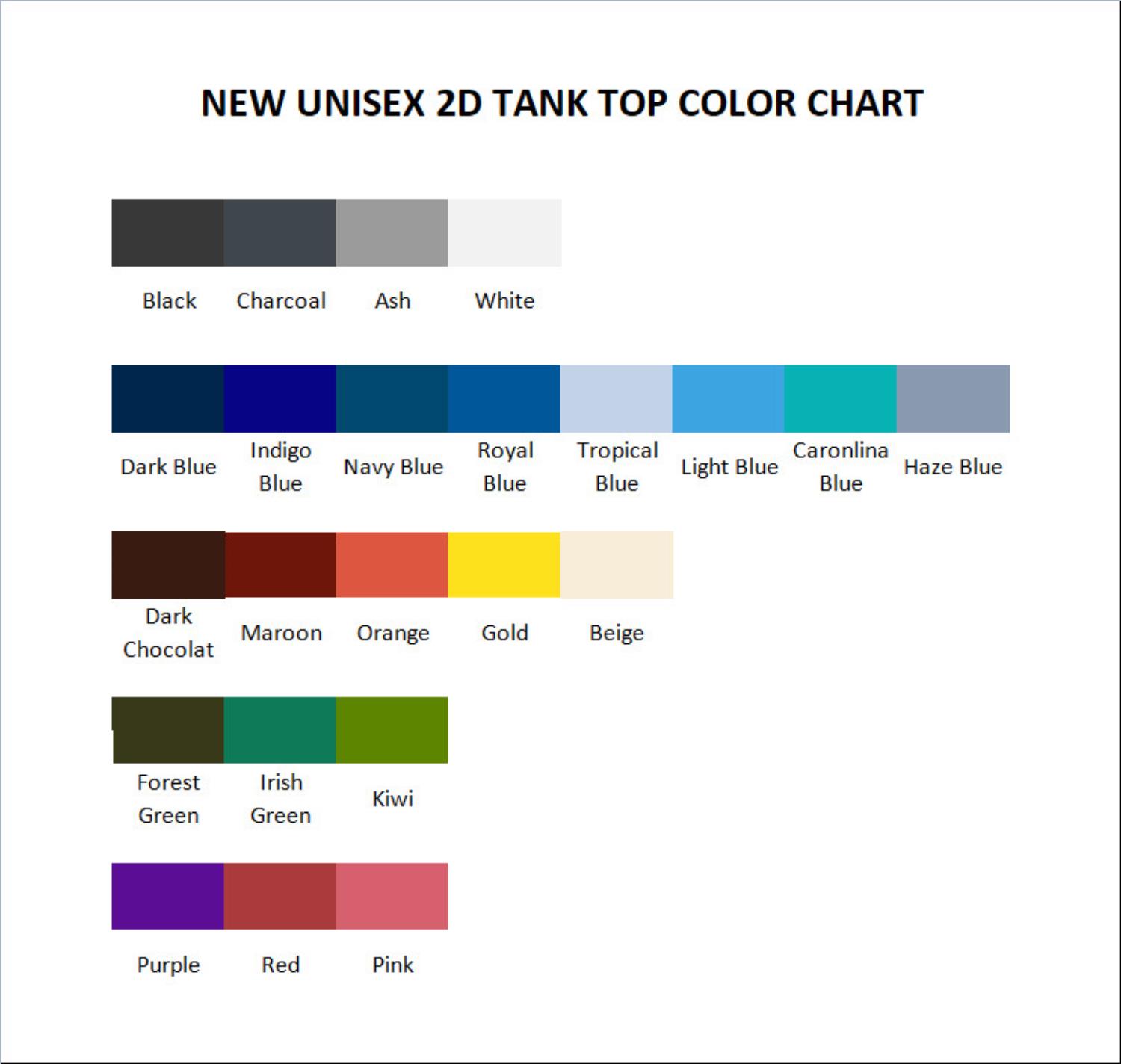 tank top color chart - Ultrakill Store