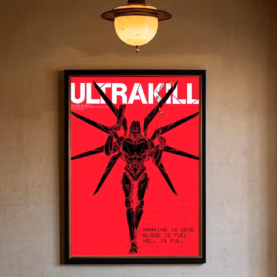 Ultrakill Endless Slaughter Wall Art
