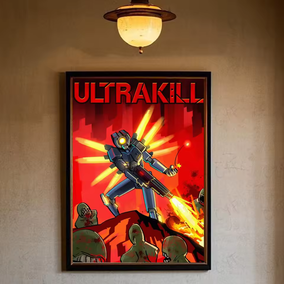 Ultrakill Divine Retribution Wall Art