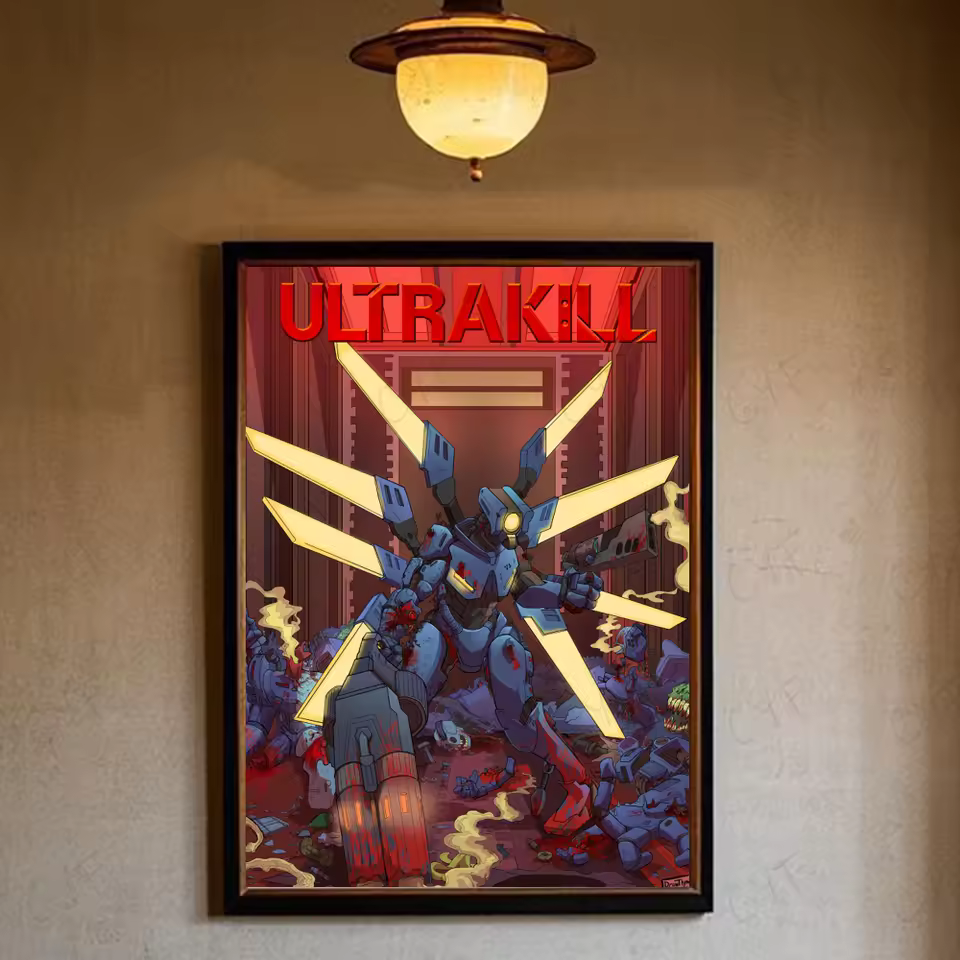 Ultrakill Sisyphus Prime Wall Art