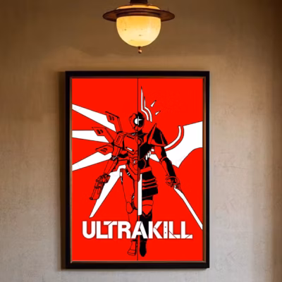 Ultrakill Steel Judgment Wall Art