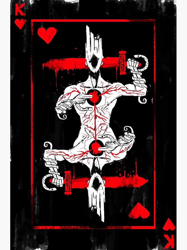 Ultrakill King Of Hearts Throw Pillow - Image 2