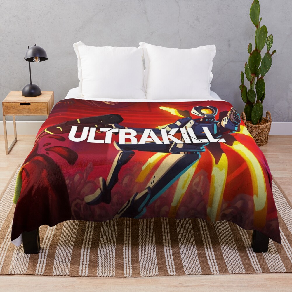 Ultrakill Minimalist Throw Blanket