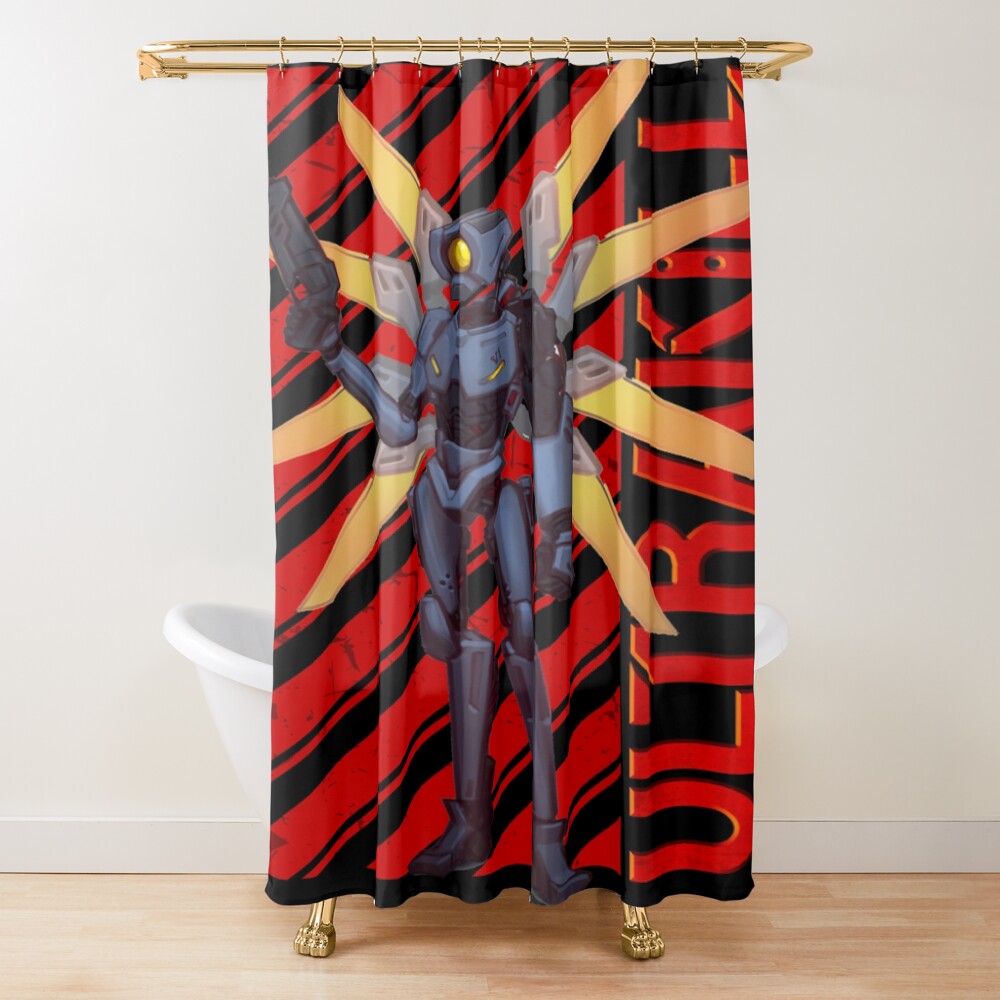 Slice To Kill Retro Shower Curtain