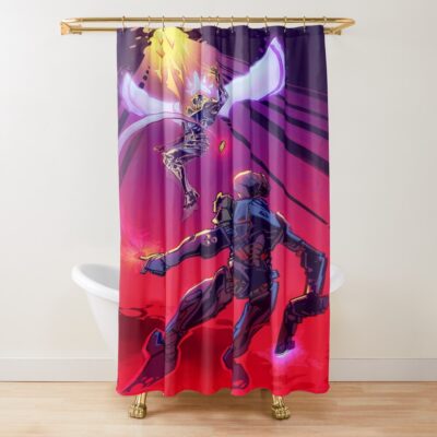 Ultrakill Minimalist Shower Curtain