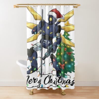 Christmas Ultrakill Shower Curtain